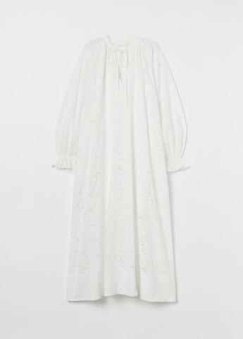 Белое кэжуал платье оверсайз H&M