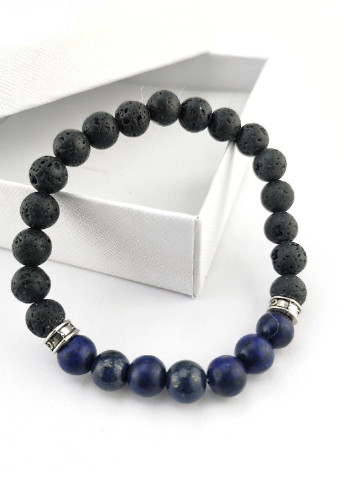 Браслет натуральне каміння лава, лазурит Luvete (237399858)
