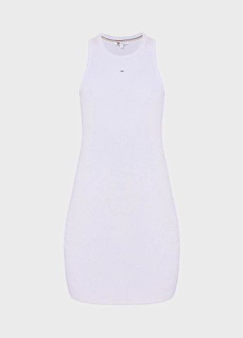 Сиреневое кэжуал платье платье-майка Tommy Jeans однотонное