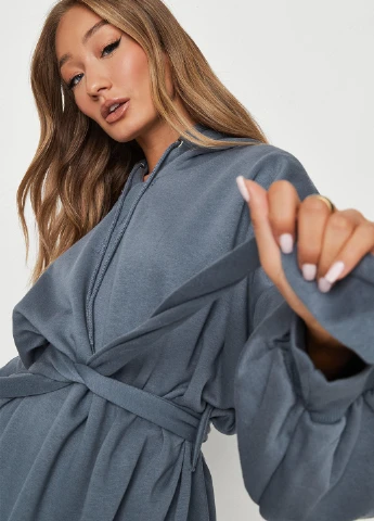 Синее кэжуал платье Missguided однотонное