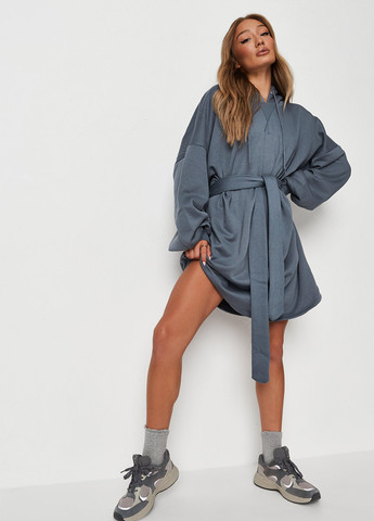 Синее кэжуал платье Missguided однотонное