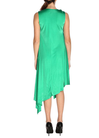 Зеленое кэжуал платье а-силуэт Pinko однотонное