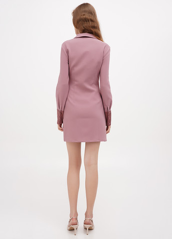 Лавандова кежуал сукня сукня-сорочка Sassofono однотонна