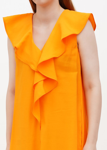 Желтое кэжуал платье а-силуэт Cos однотонное