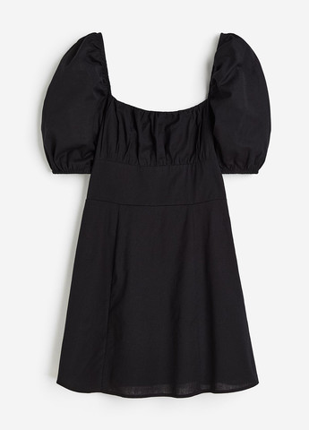 Черное кэжуал платье H&M однотонное
