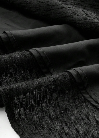 Черная кэжуал однотонная юбка SHEIN а-силуэта (трапеция)