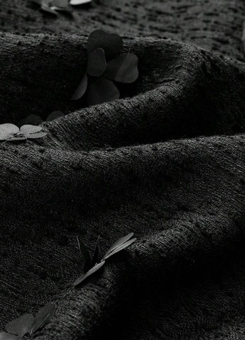 Черная кэжуал однотонная юбка SHEIN а-силуэта (трапеция)