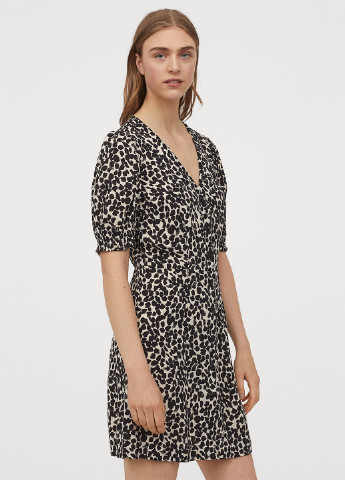 Комбінована кежуал сукня H&M леопардовий