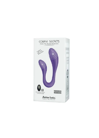 Вібратор для пар Couple Secrets II з пультом LRS, два мотора, універсальний Adrien Lastic (255005859)