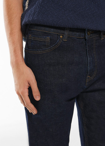 Темно-синие демисезонные регюлар фит джинсы Springfield