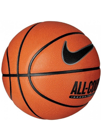 Мяч баскетбольный Everyday All Court 8P р. 7 Amber/Black/Metallic Silver/Black (N.100.4369.855.07) Nike (253677616)