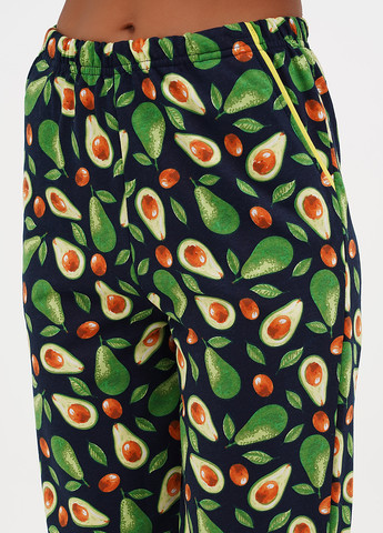 Чорна зимня піжама (сорочка, штани) Lucci