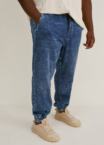 Синие демисезонные джоггеры джинсы C&A