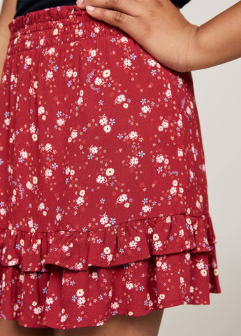 Красная кэжуал цветочной расцветки юбка Tommy Hilfiger