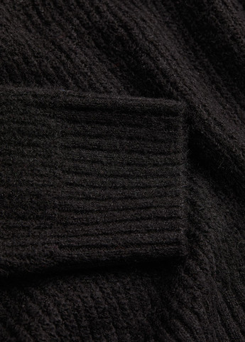 Черный зимний светр зимовий вільного крою H&M