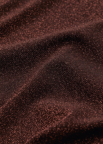 Коричнева кежуал сукня бандо H&M однотонна