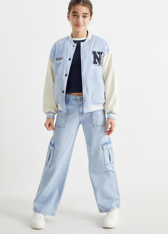 Бомбер C&A бейсбольный на кнопках (322984008)