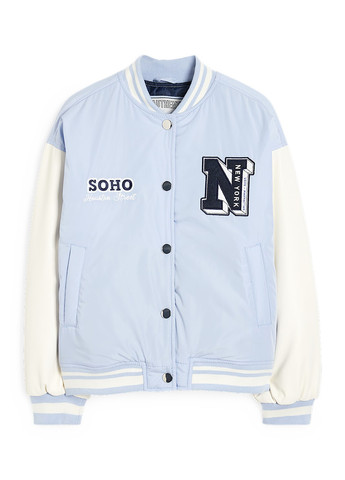 Бомбер C&A бейсбольный на кнопках (322984008)