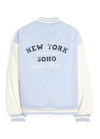 Бомбер C&A бейсбольный на кнопках (322984008)