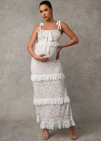 Білий вечірня, святковий сукня а-силует SHEIN однотонна