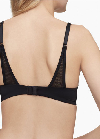 Черный демисезонный комплект (бюстгальтер, трусики) Calvin Klein