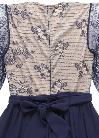 Темно-синя вечірня сукня кльош Forever Unique однотонна