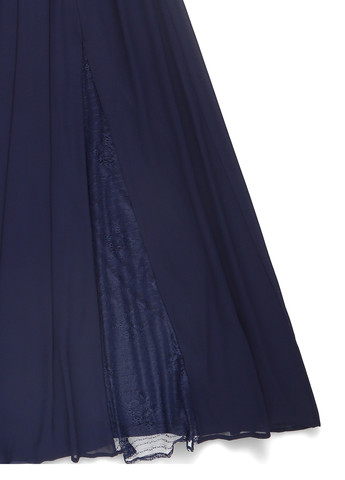 Темно-синя вечірня сукня кльош Forever Unique однотонна