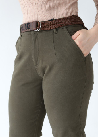 Зеленые кэжуал демисезонные брюки Estensivo