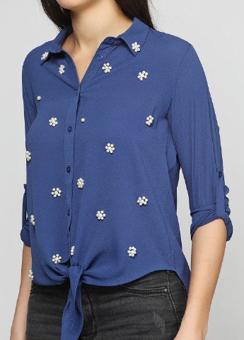 Синяя демисезонная блуза SERVET TEKIN
