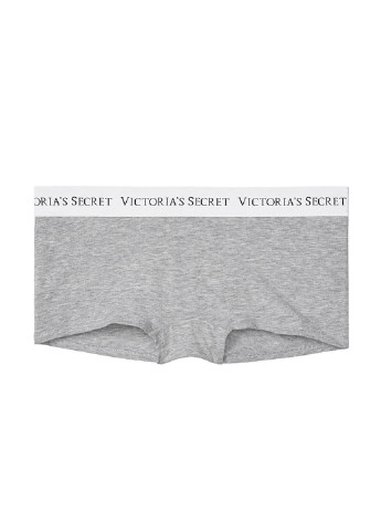 Трусики Victoria's Secret трусики-шорты логотипы серые повседневные хлопок