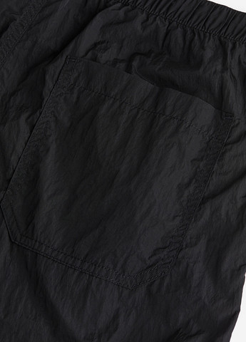 Черные кэжуал летние прямые брюки H&M