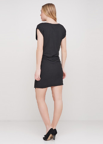 Черное кэжуал платье платье-футболка Gap меланжевое