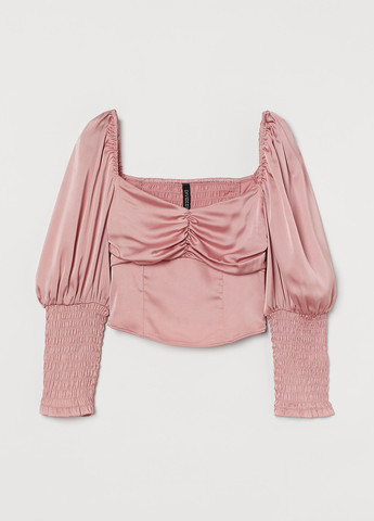 Розово-лиловая демисезонная блуза H&M