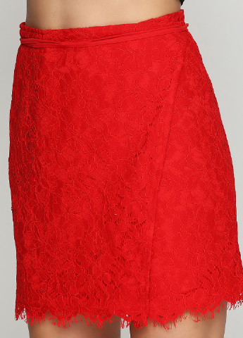 Красная кэжуал однотонная юбка Missguided мини