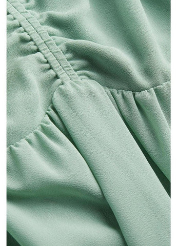 Мятное кэжуал платье H&M однотонное