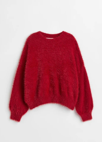 Вишневый джемпер зима,вишневий, H&M