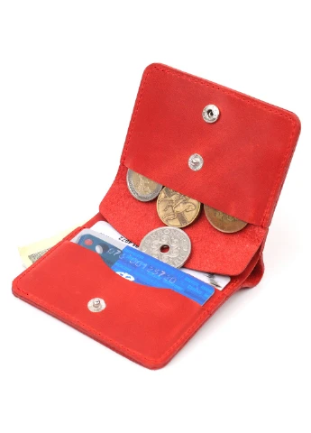 Портмоне кожаное женское 9,3х9,5х1,3 см Shvigel (255375358)