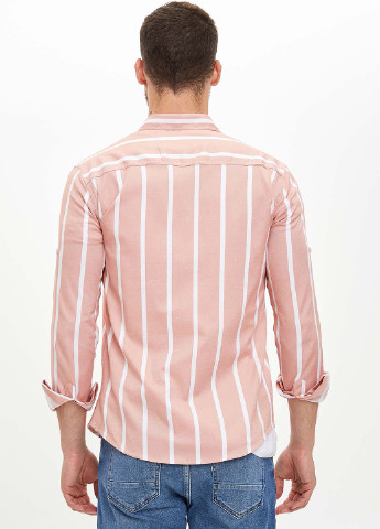 Светло-розовая кэжуал рубашка DeFacto