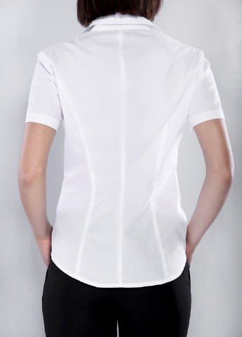 Белая классическая рубашка Jhiva с коротким рукавом