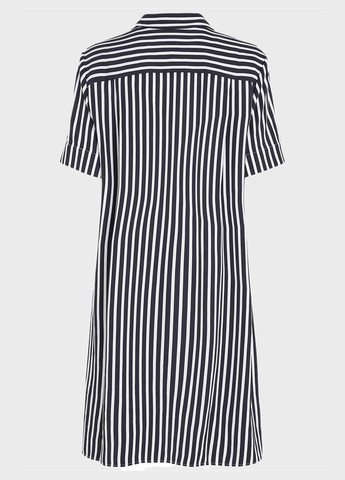 Темно-синее кэжуал платье рубашка Tommy Hilfiger в полоску