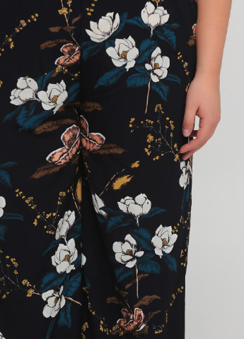 Комбинезон Glamorous комбинезон-брюки цветочный тёмно-синий кэжуал полиэстер
