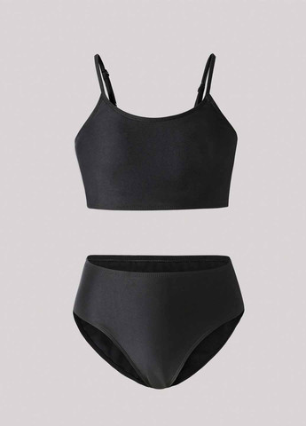 Комбинированный летний купальник (лиф, трусики, юбка) топ, раздельный SHEIN