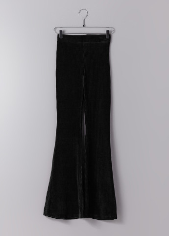 Черные кэжуал демисезонные клеш брюки Bershka