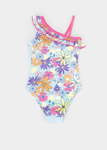 Блакитний літній купальник суцільний Piazza Italia