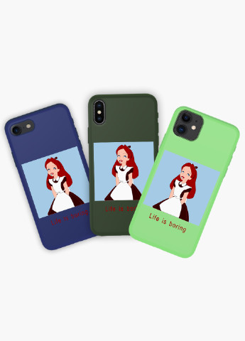 Чехол силиконовый Apple Iphone 6 Алиса скукота Дисней (Alice in Wonderland Disney) (6937-1435) MobiPrint (219517827)