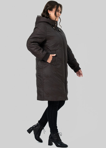 Темно-коричневая зимняя куртка A'll Posa