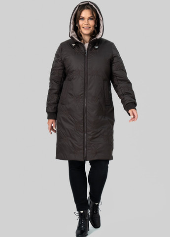 Темно-коричневая зимняя куртка A'll Posa