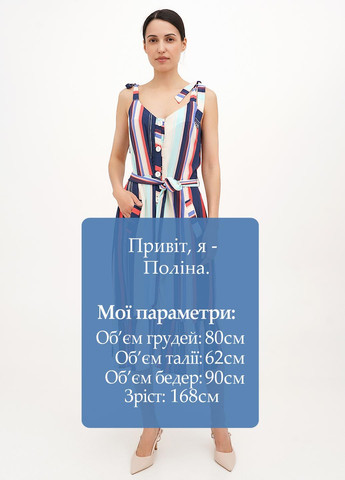 Синя кежуал сукня Vicolo в смужку