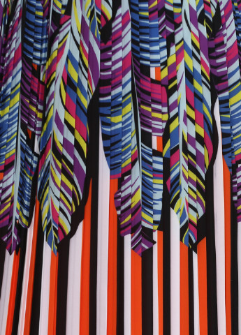 Разноцветная кэжуал с рисунком юбка Silvian Heach плиссе