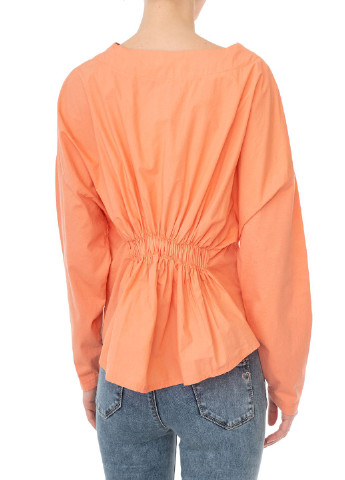 Оранжевая летняя блуза Please
